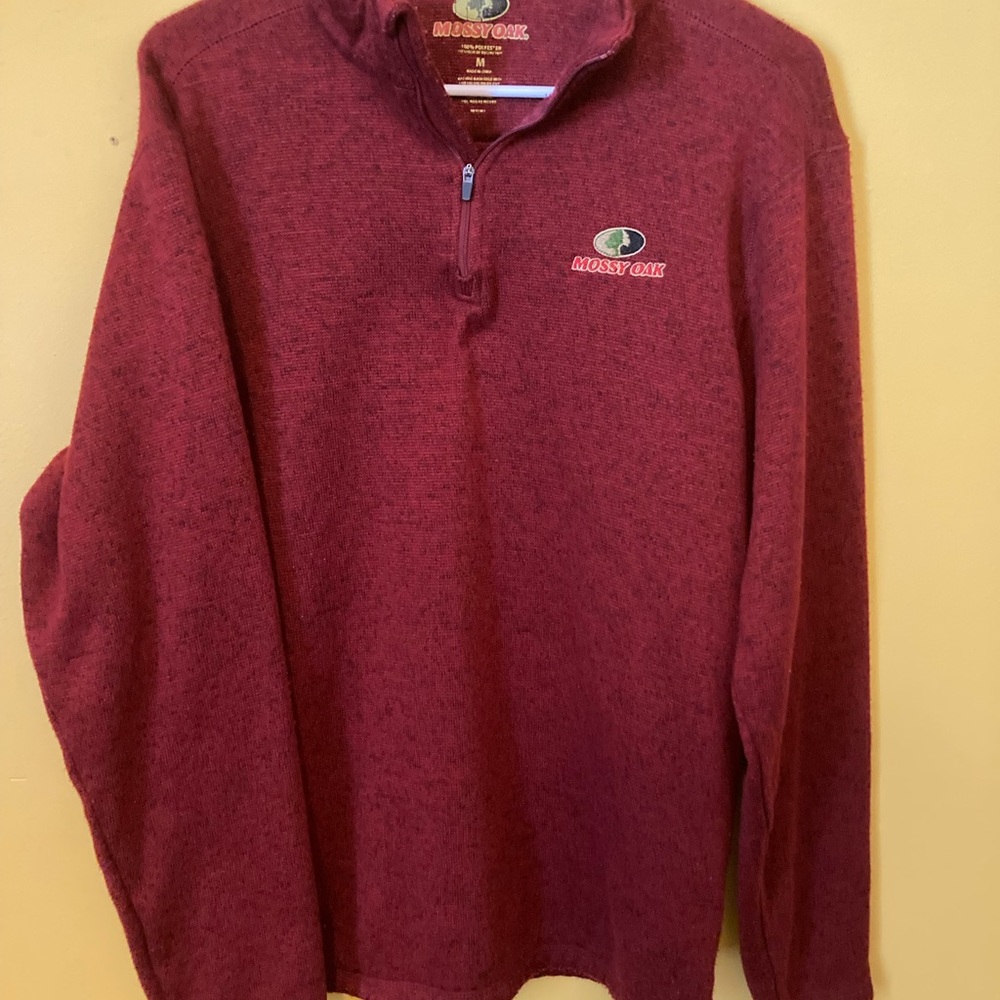 Mossy oak 1/4 zip pull over